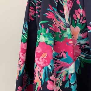 Eliza J Multicolor Floral Ball Gown Skirt